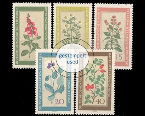 DDR, Michel Nr. 757-761, gestempelt