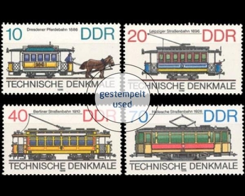 DDR, Michel Nr. 3015-3018, gestempelt