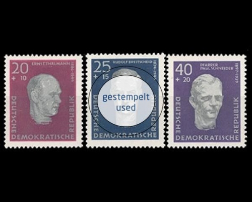 DDR, Michel Nr. 606-608 A, gestempelt