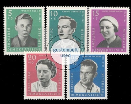 DDR, Michel Nr. 808-812, gestempelt