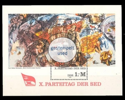 DDR, Block 63, gestempelt
