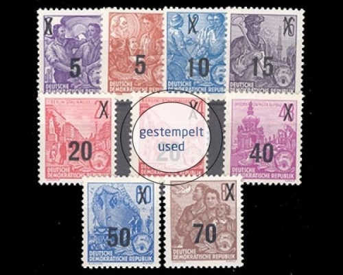DDR, Michel Nr. 435-442, gestempelt