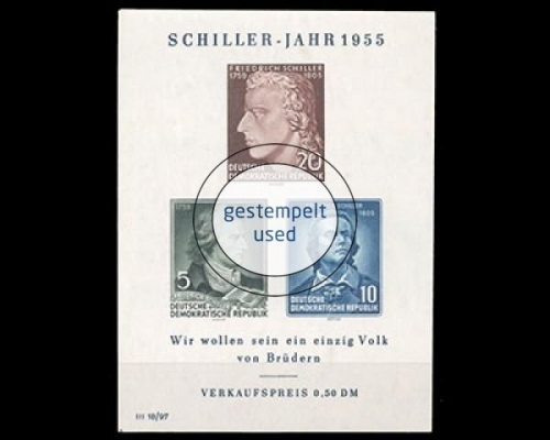 DDR, Block 12, gestempelt