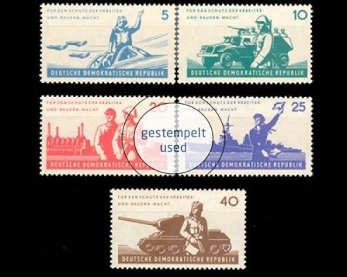 DDR, Michel Nr. 876-880, gestempelt