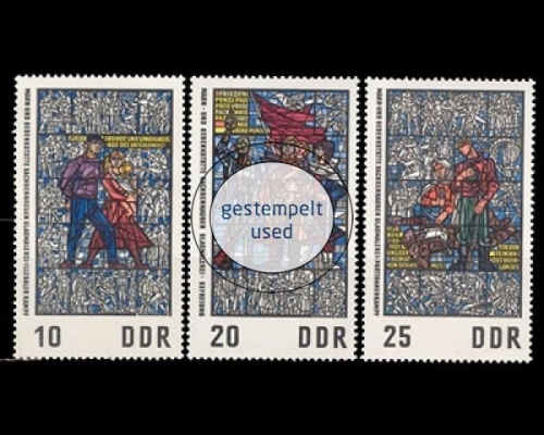 DDR, Michel Nr. 1346-1348, gestempelt