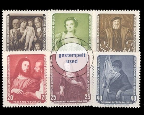 DDR, Michel Nr. 586-591, gestempelt