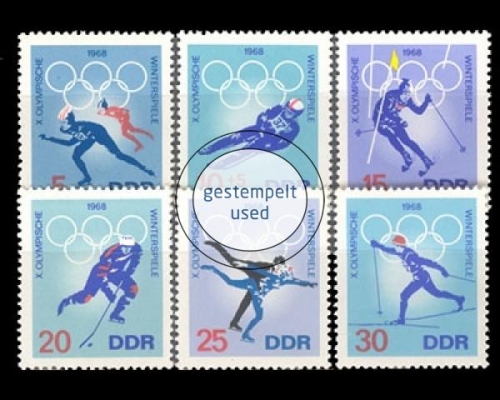 DDR, Michel Nr. 1335-1340, gestempelt