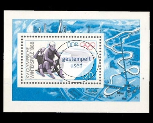 DDR, Block 90, gestempelt