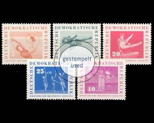 DDR, Michel Nr. 707-711, gestempelt