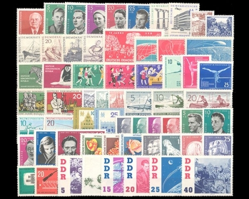 DDR, MiNr. 807-868, Jahrgang 1961, postfrisch