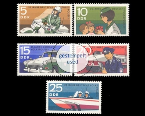 DDR, Michel Nr. 1579-1583, gestempelt