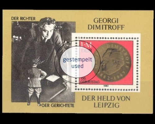 DDR, Block 68, gestempelt