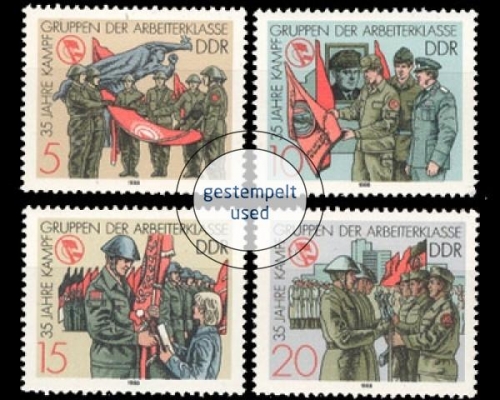 DDR, Michel Nr. 3177-3180, gestempelt