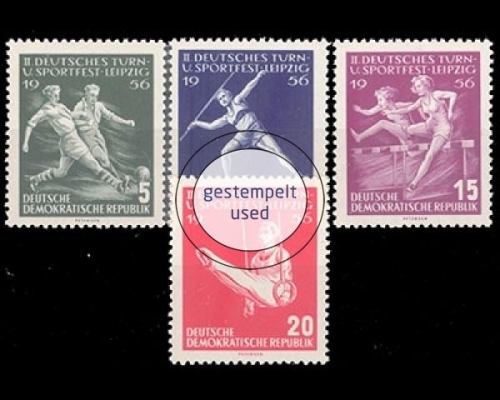 DDR, Michel Nr. 530-533, gestempelt