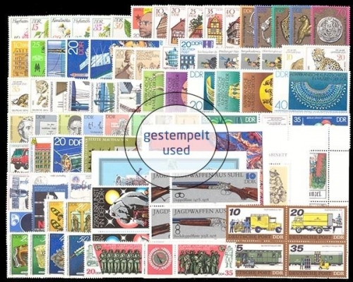 DDR, MiNr. 2287-2387, Jahrgang 1978, gestempelt