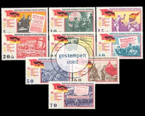 DDR, Michel Nr. 1102-1110, gestempelt