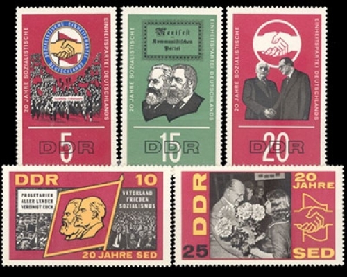 DDR, Michel Nr. 1173-1177, postfrisch