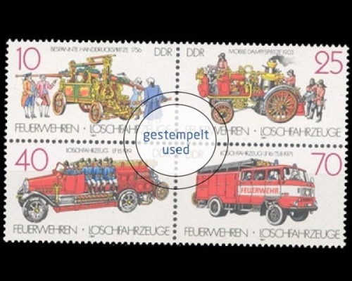 DDR, Michel Nr. 3101-3104 ZD, gestempelt