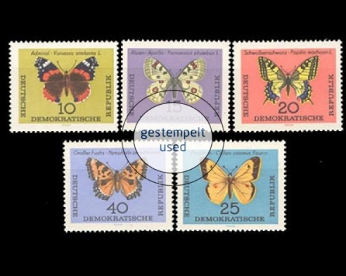 DDR, Michel Nr. 1004-1008, gestempelt