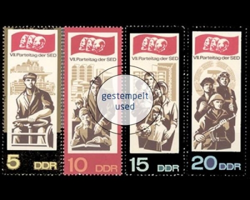DDR, Michel Nr. 1268-1271, gestempelt