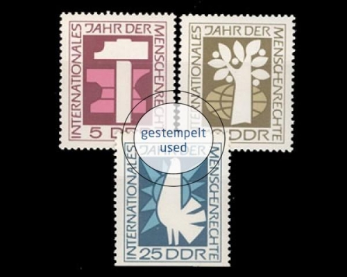 DDR, Michel Nr. 1368-1370, gestempelt