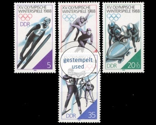 DDR, Michel Nr. 3140-3143, gestempelt