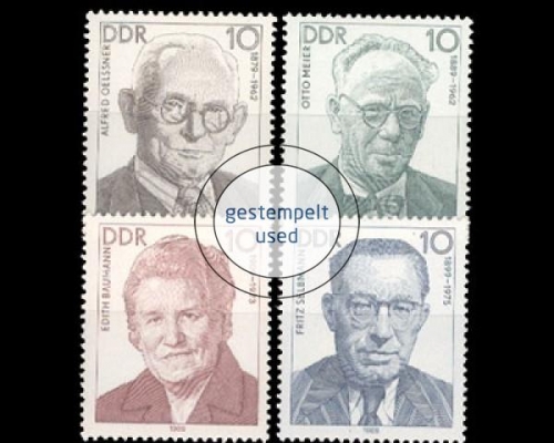 DDR, Michel Nr. 3222-3225, gestempelt