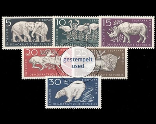 DDR, Michel Nr. 551-556, gestempelt