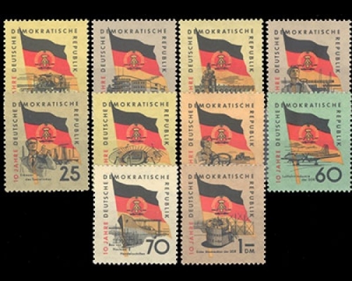 DDR, Michel Nr. 722-731, postfrisch
