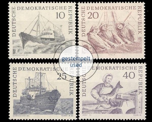 DDR, Michel Nr. 817-820, gestempelt