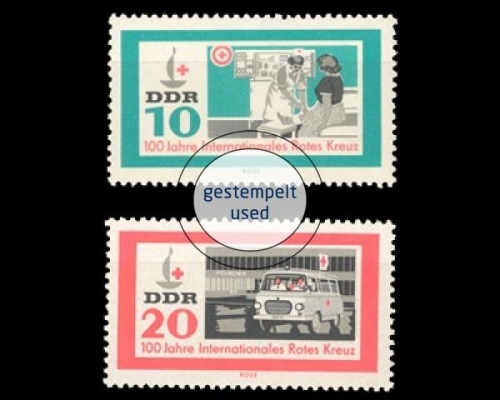 DDR, Michel Nr. 956-957, gestempelt
