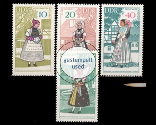 DDR, Michel Nr. 1353-1356, gestempelt