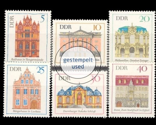 DDR, Michel Nr. 1434-1439, gestempelt