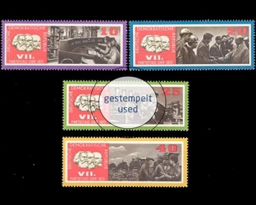 DDR, Michel Nr. 1258-1261, gestempelt