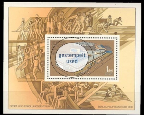 DDR, Block 64, gestempelt