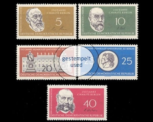 DDR, Michel Nr. 795-799, gestempelt