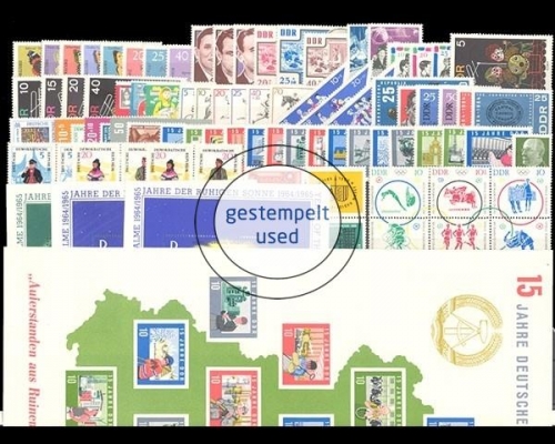 DDR, MiNr. 1004-Block 22, Jahrgang 1964, gestempelt