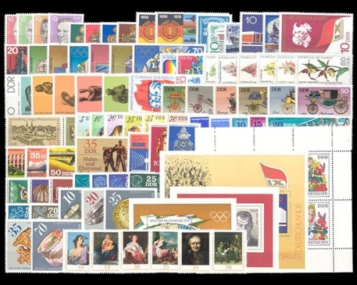 DDR, MiNr. 2107-2198, Jahrgang 1976, postfrisch