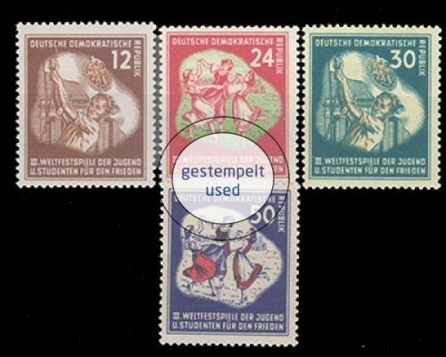 DDR, Michel Nr. 289-292, gestempelt