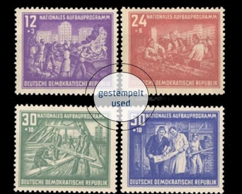 DDR, Michel Nr. 303-306, gestempelt