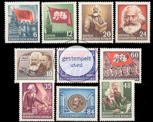 DDR, Michel Nr. 344-353, gestempelt