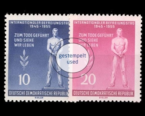 DDR, Michel Nr. 459-460 A, gestempelt