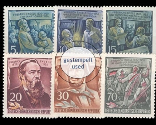 DDR, Michel Nr. 485-490 A, gestempelt