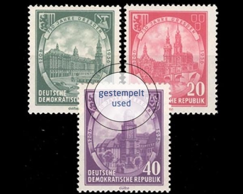 DDR, Michel Nr. 524-526, gestempelt