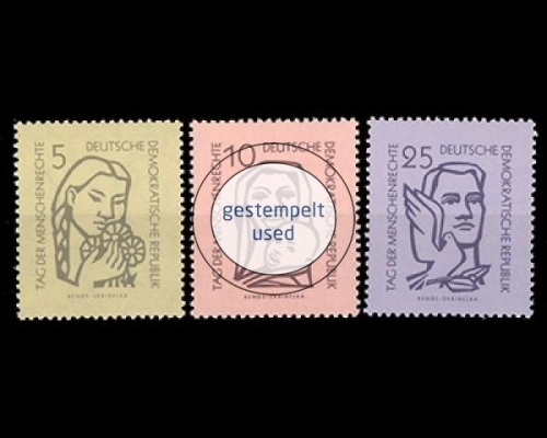 DDR, Michel Nr. 548-550, gestempelt
