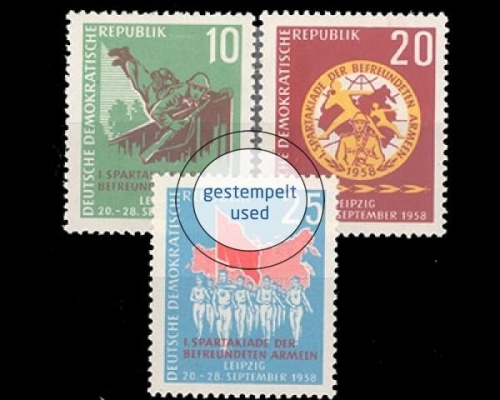 DDR, Michel Nr. 657-659, gestempelt