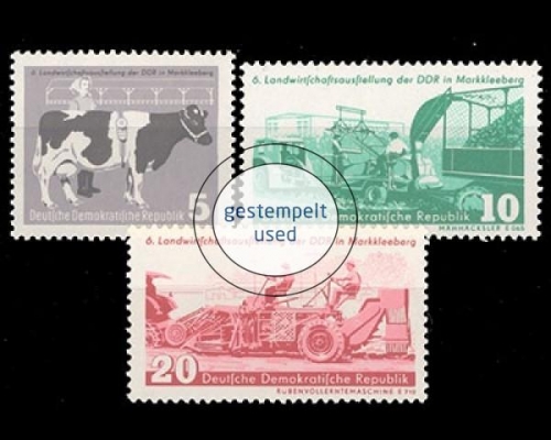 DDR, Michel Nr. 628-630, gestempelt