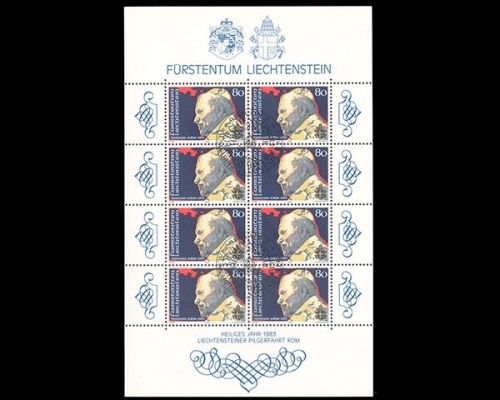 Liechtenstein, MiNr. 830 Kleinbogen, ESST