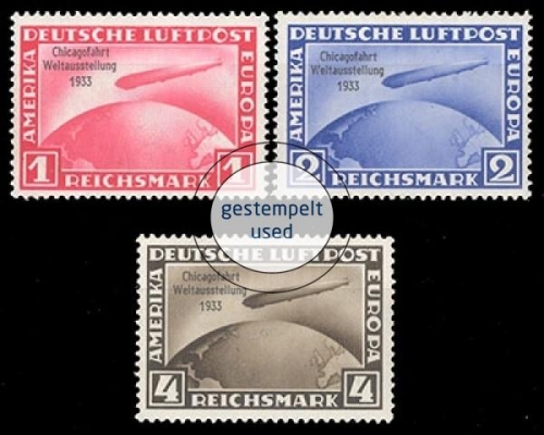 Deutsches Reich, Michel Nr. 496-498, gestempelt