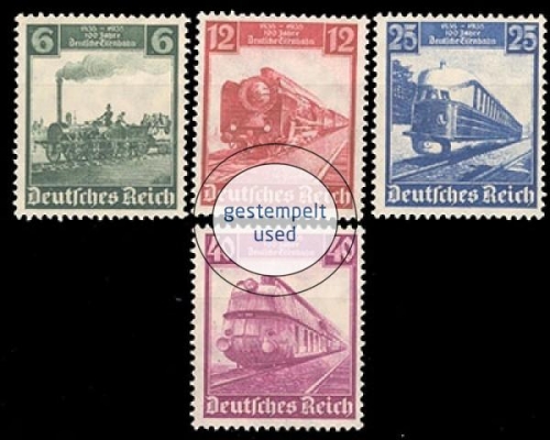Deutsches Reich, Michel Nr. 580-583, gestempelt